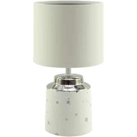 Weiße Tischleuchte 25W Helena E14 Ideus 03787 (1/2)