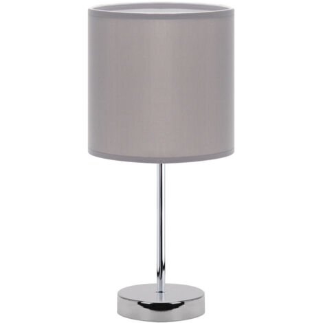 Graue Tischleuchte 40W agnes E14 Ideus 03147 (1/2)