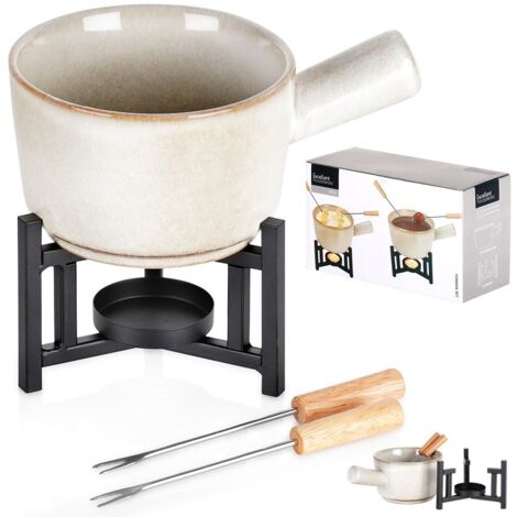 Fondue-Set mit Ständer und 2 Gabeln (1/5)