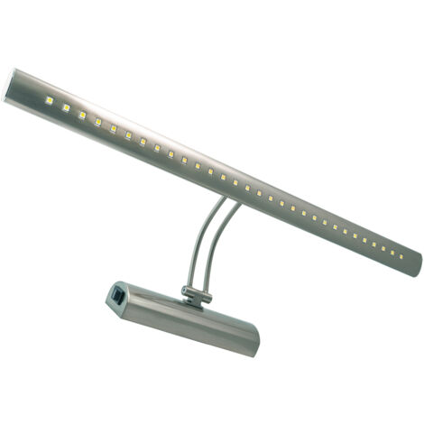 Verstellbare Wandleuchte, matt verchromt, 55,5 cm, 6 W LED, 4000 K, 500 lm IP20, brena Ideus 03070 (1/2)