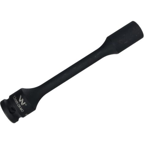 Schlagschrauber-Stecknuss 1/2", schlank, sechseckig, sehr lang, aus CrMo-Stahl, 13 mm, Länge 150 mm, verwendet in der Mechanik für Schlagschrauber, Waryński (1/2)
