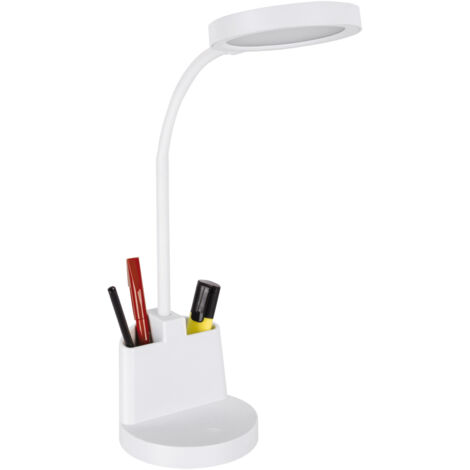 8-W-LED-Schreibtischlampe mit Dimmer und Touch-Schalter, weiß, Modell Ideus 03823 (1/2)