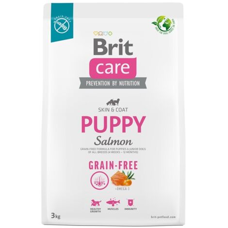 Brit Care Hundefutter, getreidefrei, Welpenfutter mit Lachs, 3 kg (1/2)