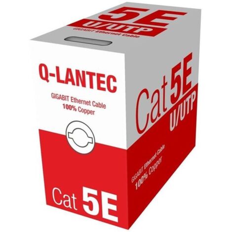 Q-LANTEC UTP Cat5e-Kabel 305 m, Außenbereich, 100 % Kupfer (1/2)