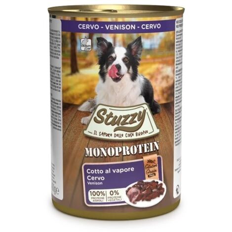 Agras Pet Foods Stuzzy Monoprotein Venison: Nassfutter für Hunde mit Allergien