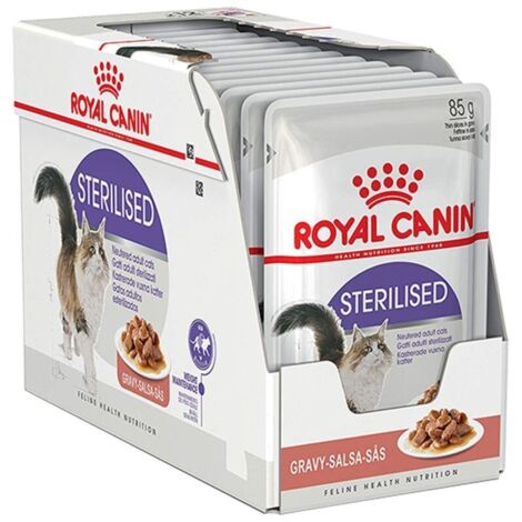 ROYAL CANIN FHN Sterilisiertes Nassfutter für Katzen in Sauce 48 x 85 g