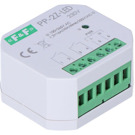 Elektromagnetisches Relais, 2Z 16A, Unterputz PP-2Z-LED-230V