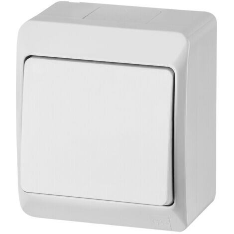 Treppenaufputzschalter, hermetisch IP44, weiß, hermes 0331-02, elektrolytisch (1/2)