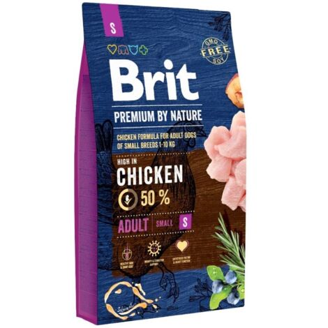 Brit Premium By Nature Adult Small Hühnchen Trockenfutter für Hunde 3 kg (1/2)