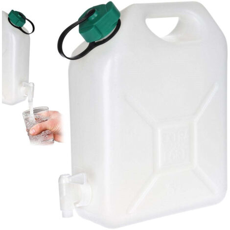 Wasserkanister mit Wasserhahn, Wasserbehälter, Touristentank, 5 Liter (1/3)