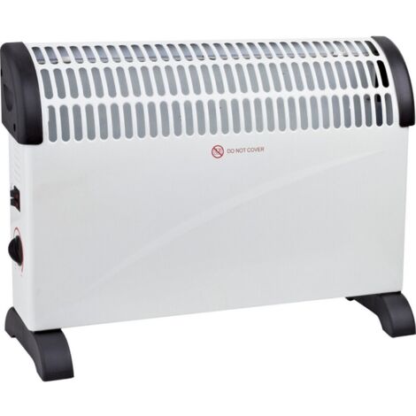 Elektrischer Konvektorheizkörper, weiß, 2000 W, energiesparend (1/2)
