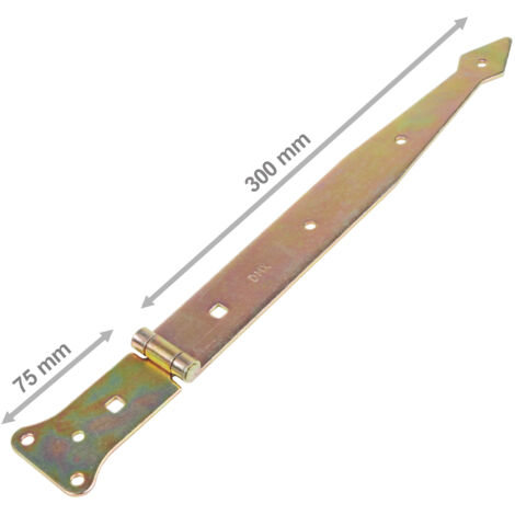 Werfgehänge gelb verzinkt 300 x 80 x 50 x 2,5 mm (1/5)