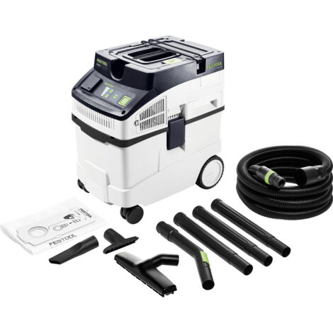 Industriesauger Festool CLEANTEC CT 25 E – 3700 l/min Luftdurchsatz – 25L Behälter – Antistatik – Für Baustellen und Werkstätten (1/5)
