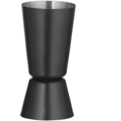 Doppelseitiger Messbecher für Cocktails, 25 ml x 35 ml – schwarz