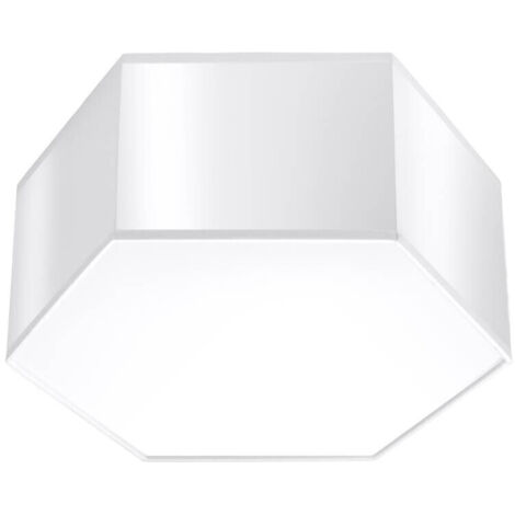 Sechseckige Deckenleuchte weiß 13 cm SUNDE 2xE27 15W SL.1057 Sollux Lighting (1/5)