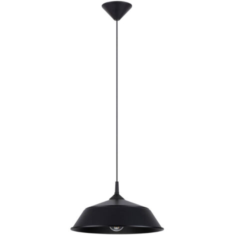 Schwarze Kuppel-Pendelleuchte FRIKA 1xE27 15W SL.1328 Sollux Lighting (1/5)