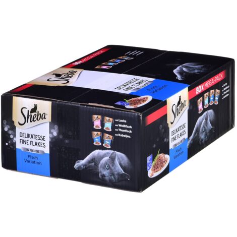 Sheba Nassfutter für Katzen, Fischgeschmack, 80 x 85 g (1/5)