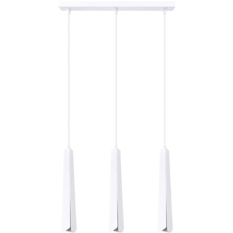 Pendelleuchte, Spot, geometrische Röhre, weiß, dreifach PRYSM 3xG9 8W SL.1399 Sollux Lighting (1/5)