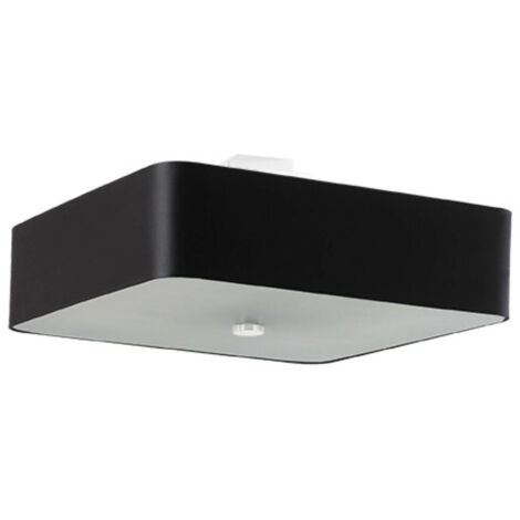Deckenleuchte, quadratischer Lampenschirm, schwarz, 55 x 25 cm, LOKKO, 5 x E27, 15 W, SL.0826, Sollux Lighting (1/5)