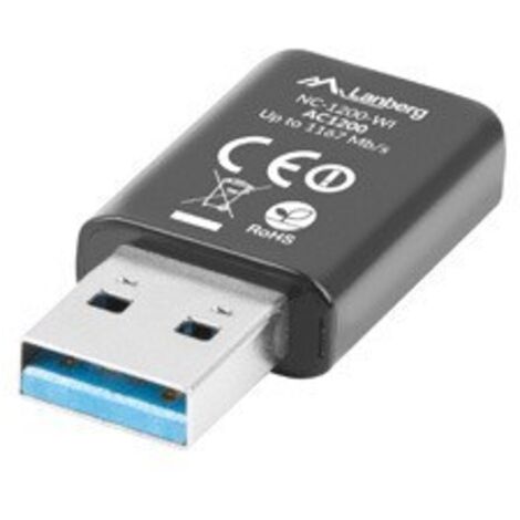 Lanberg USB AC1200 Dualband-WLAN-Netzwerkkarte mit 2 internen Antennen (1/3)