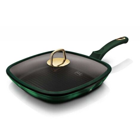 Patelnia tytanowa grillowa berlinger haus 28cm BH-6051 Smaragd (1/5)