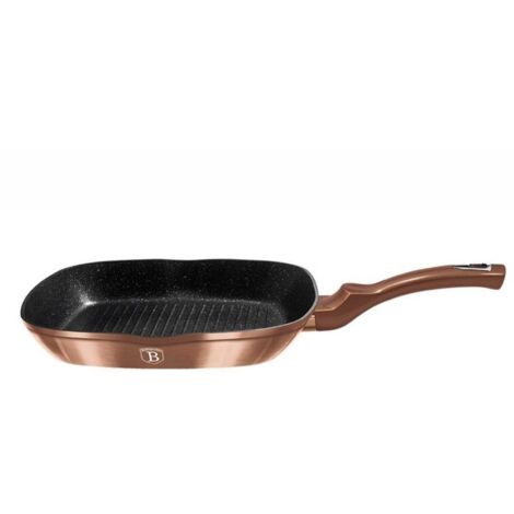 Patelnia granitowa grillowa 28 cm Berlinger Haus BH-1889 Roségold Noir (1/3)
