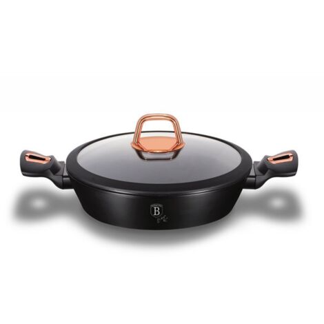 Garnek Granit 28cm Berlinger Haus BH-1640 schwarze Rose (1/3)