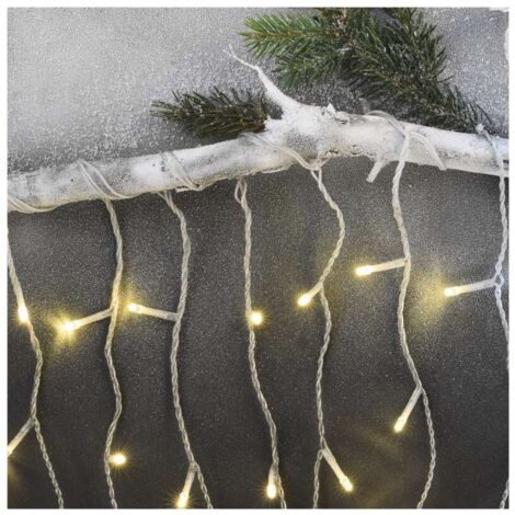 EMOS LED Weihnachts-Eiszapfen, 5 m, Außen/Innen, warm-weiß, Fernbedienung, Programme, Timer, D4CW02 (1/4)
