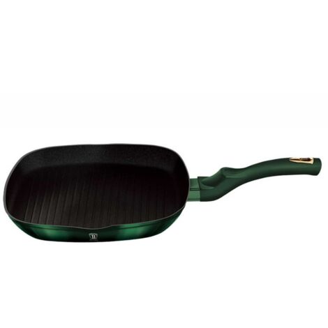 Patelnia tytanowa grillowa berlinger haus 28cm BH-6050 smaragd (1/5)