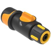 FISKARS FIBERCOMP Schnellverbinder mit Ventil, Sprinklerschlauchanschluss 9 mm