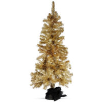 Künstlicher goldener Weihnachtsbaum, 120 cm