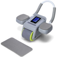 ABS-Rad Automatikrad für das Training der Bauchmuskulatur mit Unterstützung KA08 Grau