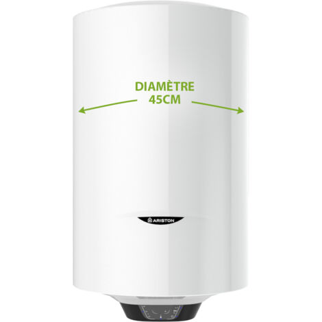 Chauffe-eau électrique, Ariston Pro 1 Eco, 80 litres Vertical mural - 15% d'économies fonction Eco Evo