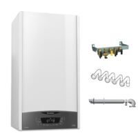Ariston CLAS ONE 35 kW, Chaudière à Condensation Complète (Barrettes, Douilles, Ventouse), Classe Energétique A, Compacte,