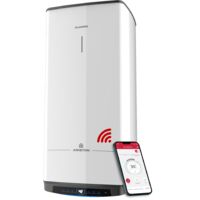 Chauffe-eau Eléctrique Carré Vertical Mural - QUADRIS WIFI 150 L - ARISTON - Steatite - 15% d’Economie d’Energie