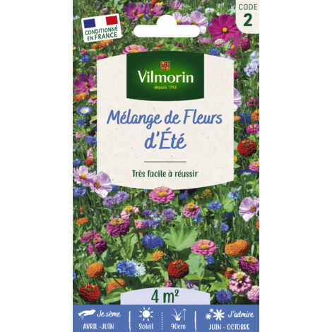 Jolies Fleurs d'Eté - 4 m² - Mélange de fleurs Vilmorin