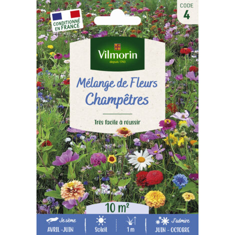 Mélange Champêtre - 10 m² - Mélange de fleurs Vilmorin