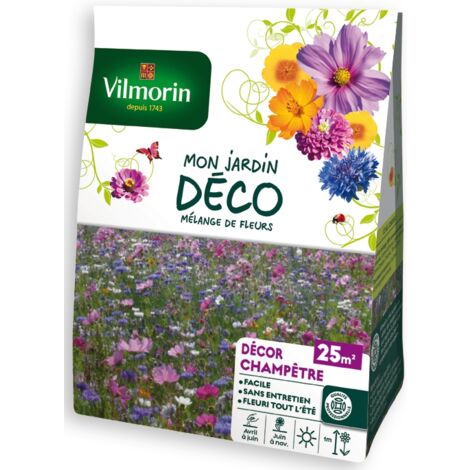 Décor Champêtre - 25 m² - Mélange de fleurs Vilmorin