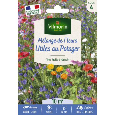 Fleurs Utiles au Potager - 10 m² - Mélange de fleurs Vilmorin
