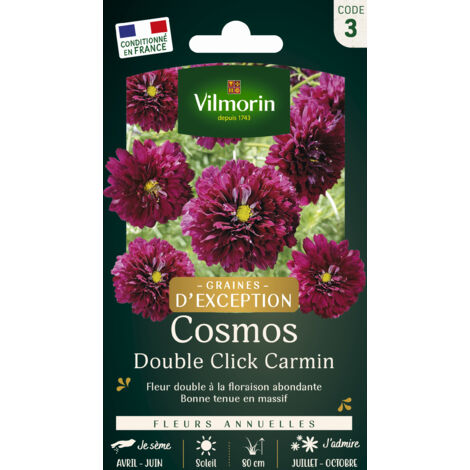Cosmos Double Click Carmin - Graines d'Exception Vilmorin (1/3)