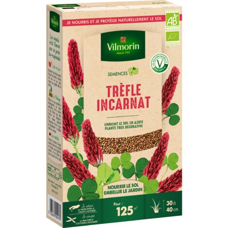 Engrais vert trèfle incarnat - BIO - Grand modèle Vilmorin