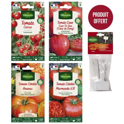Kit semis de tomates + 12 étiquettes de marquage offertes Vilmorin