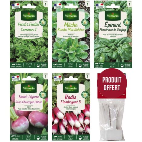 Kit semis d'automne + 12 étiquettes de marquage offertes Vilmorin