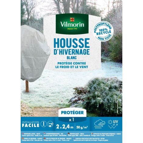 Housse d'hivernage - 2 m x 2,4 m - Blanc Vilmorin