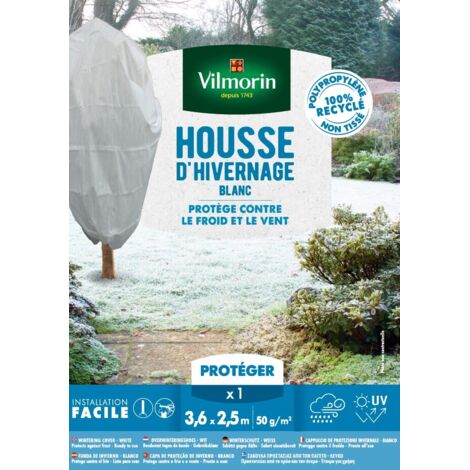 Housse d'hivernage - 3,6 m x 2,5 m - Blanc Vilmorin