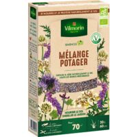 Vilmorin – Engrais vert mélange potager BIO – Enrichit le sol en azote – Limite les herbes indésirables – 4 espèces : phacélie, vesce, trèfle blanc, sarrasin