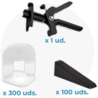 Pack de nivellement céramique Level Kit (300 cales + 100 cales + pince) 1 mm