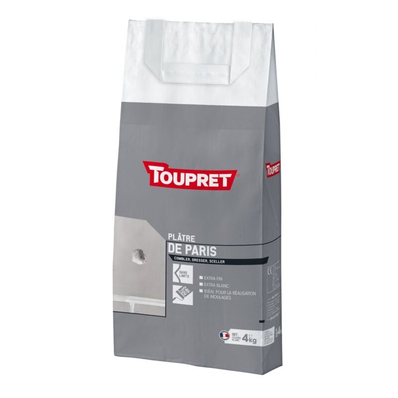 Toupret Plâtre de Paris en sac  Conditionnement: 4KG