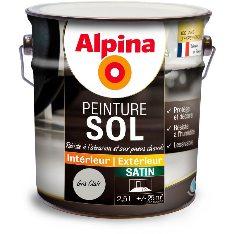 ALPINA - Alpina Peinture Sol - Intérieur & Extérieur - Satin - 0