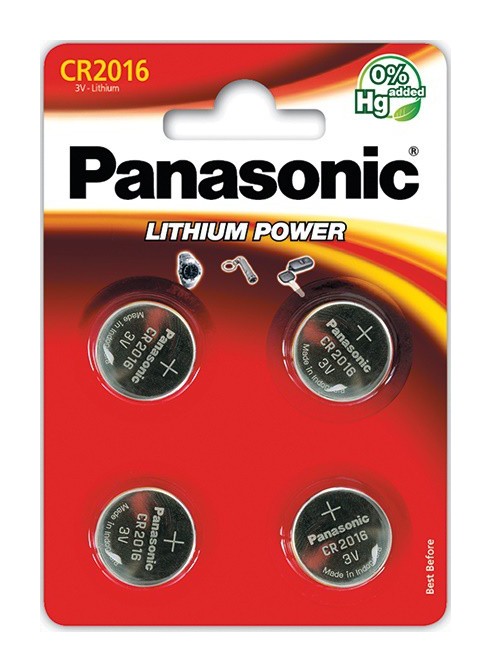 6 Piles Bouton Lithium Panasonic 3V / CR2016